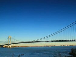 Verrazano narrows bridge Stock Footage