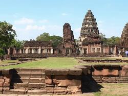 Phimai Castle Stock Footage