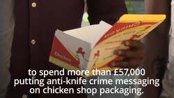 Chicken boxes with knife crime 'solutions' delivered to Home Office News Clip