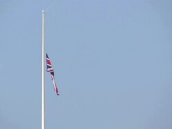 Westminster flags at half-mast in respect to King Abdullah News Clip