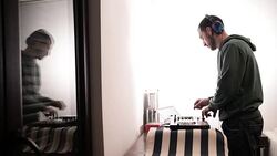 Dj playing music Stock Footage