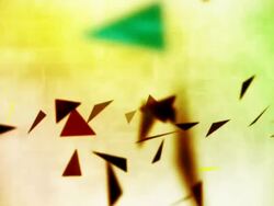 Abstract grunge triangle loop Stock Footage