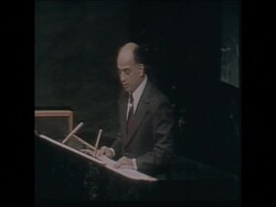 SYND 2 12 75 SYRIAN AMBASSADOR TO THE UN SPEAKING ABOUT PEACE SETTLEMENT IN MIDDLE EAST News Clip