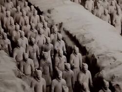 Army of Terracotta Warriors, Xi'an China Stock Footage