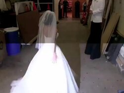 Kelly Ripa & Nick Lachey halloween in halloween costumes as Kim Kardashian and Kris Humpries New York on 10/31/11 (Footage by WireImage Video/Getty Images Entertainment Video) Stock Footage