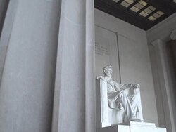 Abraham Lincoln in Washington DC Stock Footage