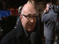 A Christmas Carol Premiere and Christmas Lights Stock Footage