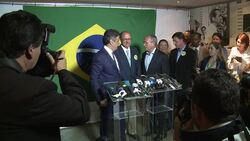 CLEAN : Brazils Aecio Neves on the campaign trail ahead of run off News Clip