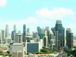 HD:Cityscape of Singapore.(Timelapse) Stock Footage