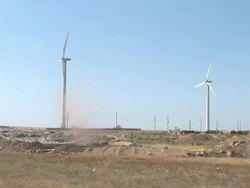 tornado in a junkyard Stock Footage