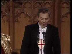 British Prime Minister uses annual speech to comment on Iraq News Clip