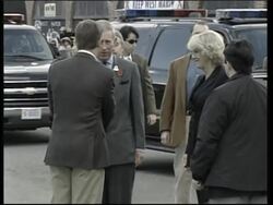 British royals visit farmers' market News Clip