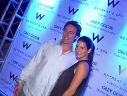 Jason Sehorn and Angie Harmon  Stock Footage