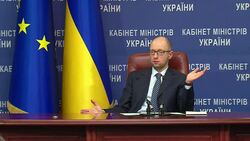 CLEAN : Ukrainian PM calls for containment of Russia News Clip