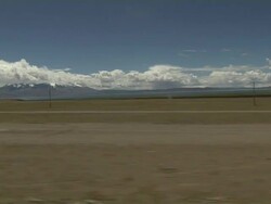 Wide Shot Darchen Landscape Lhasa Tibet China Stock Footage