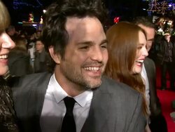 INTERVIEW Mark Ruffalo on the script, the Oscar buzz, a gay relationship, the US being less progressive than the UK, the Hulk at the The Kids Are All Right Premiere: 54th BFI London Film Festival at London England. (Footage by WireImage Video/GettyImages) Stock Footage