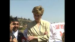 Princess Diana's Royal visit to Nepal 1993 News Clip