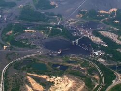 Coal Mining Aerial 2 Stock Footage
