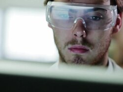 Information, research reflection Stock Footage