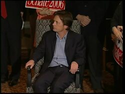 Actor Michael J Fox campaigns for stem cell research News Clip