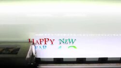 Printing happy new year 2013 Stock Footage