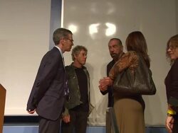 Roger Daltrey (Rear Left), John Paul DeJoria (Rear Right) at the The UCLA Daltrey/Townshend Teen And Young Adult Cancer Program Dedication at Los Angeles CA.  Stock Footage