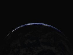 Full HD - Moon rise and sunrise over Earth slice Stock Footage