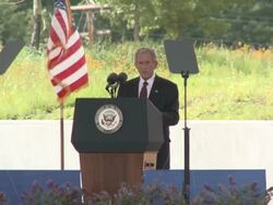 Dedication of the United Flight 93 Memorial Stock Footage