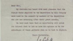 Items From 1953 Everest Expedition News Clip