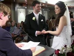 The first couple allowed to marry in England under the Scientology faith have called their wedding a victory over 'inequality and unfairness'. News Clip