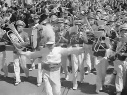 Boy marching band Stock Footage