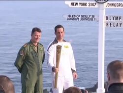 Ben Ainslie Starts Olympic Torch Relay News Clip