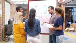 Business meeting at a creative office Stock Footage