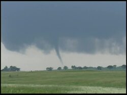 WA Tornado swirling over countryside, USA Stock Footage