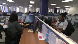 The government's revamped health care website was put to its biggest test as a record-breaking surge of Americans rushed to beat Tuesday's extended deadline. A call center in Washington had a high volume of calls Christmas Eve. (Dec. 24) News Clip