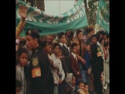 UPITN 8 3 79 PRESIDENTS CARTER AND SADAT IN MOTORCADE THROUGH CAIRO News Clip