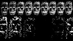 PORTRAIT OF MIA AND NOAH : multiple, black (LOOP) Stock Footage