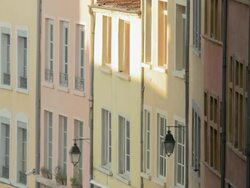 Pentes de la Croix-Rousse,PAN Stock Footage