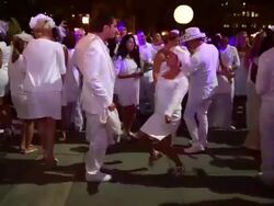 2013 Diner En Blanc - New York City Stock Footage