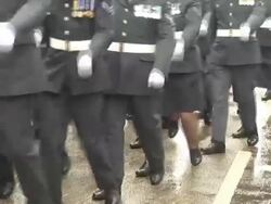 Marching Navy RAF Soldiers - HD & PAL Stock Footage