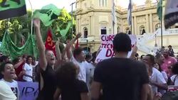 CLEAN : Rio Olympics police protest over late payments News Clip