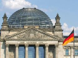 Reichstag in Berlin Stock Footage