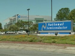 WS National Semiconductor headquarter, Santa Clara, California, USA Stock Footage