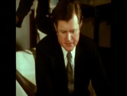 SYND 16/2/72 EDWARD KENNEDY MEETS SHEIKH MUJIBUR RAHMAN IN DACCA News Clip