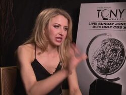 INTERVIEW: Nina Arianda describes how she feels about being nominated, tells how she found out about being nominatedÃ‰ Stock Footage
