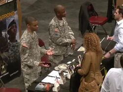 Putting America Back to Work! Job Fair Stock Footage