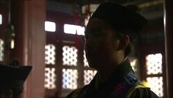 A Taoist monk chants in the Bai Yun Guan Temple in Beijing. Stock Footage