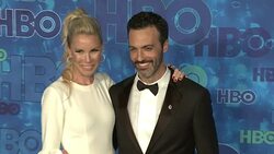 Reid Scott and Elspeth Keller at the HBO's Post Emmy Awards Reception - Arrivals Stock Footage