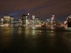 Manhattan dawn time lapse Stock Footage