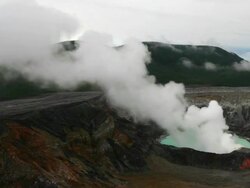 Poas Volcano, Costa Rica - 2008 Stock Footage